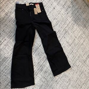 Levi's Black Shaping Wide-Leg Jeans